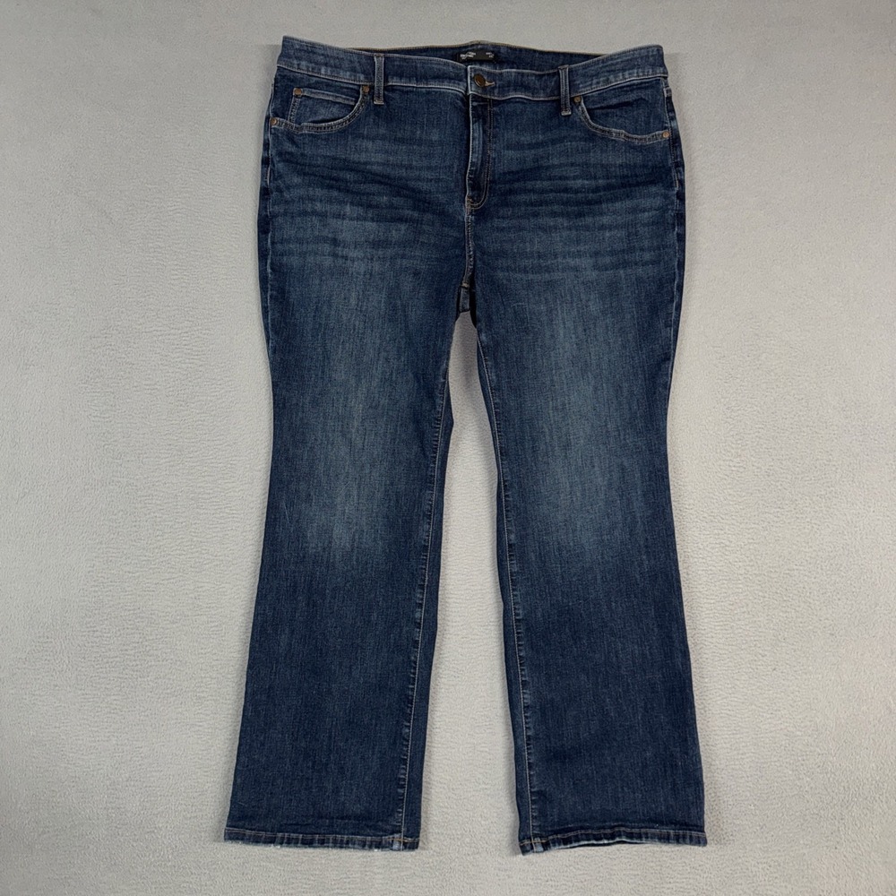 Simply Vera Vera Wang Jeans Womens 22W Blue Bootcut Distressed Denim Cowboy